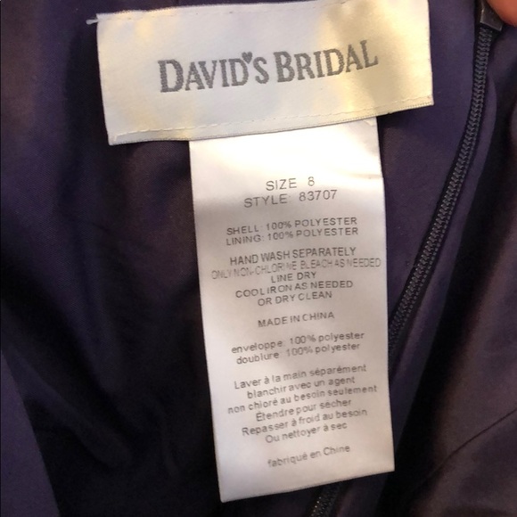 David’s Bridal Bridesmaid Dress - Picture 4 of 4
